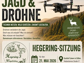 Sitzung Hegering 3 + Drohne & Jagd